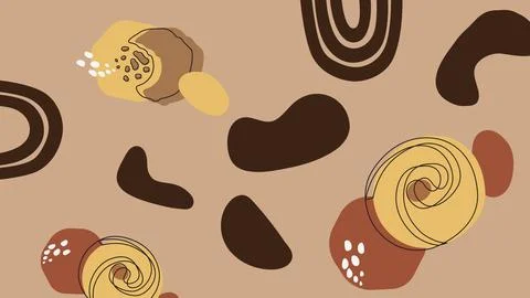 Gingerbread and candy heart cookie background Stock Illustration