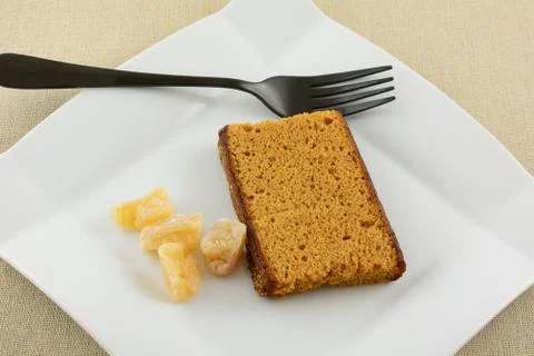 Gingerbread and crystallized ginger Stock Photos