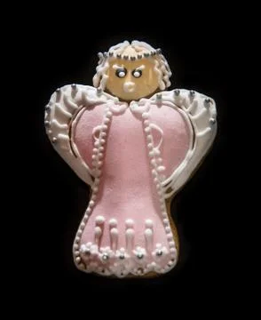 Gingerbread angel Stock Photos