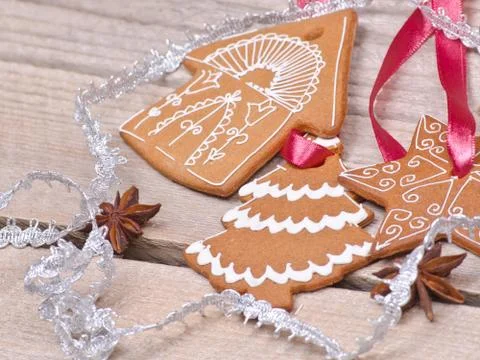 Gingerbread with anise Stockfoto's
