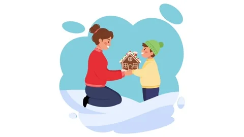 Gingerbread avection 库存影片 323844411