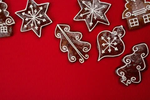 Gingerbread background Stock Photos