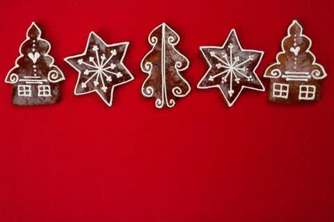 Gingerbread background Stock Photos