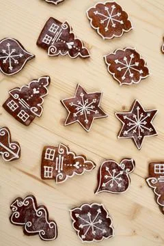 Gingerbread background Stock Photos