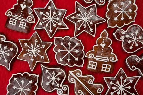 Gingerbread background Stock Photos