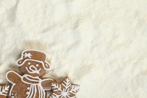 Gingerbread baking background Stock Photos