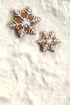 Gingerbread baking background Stock Photos