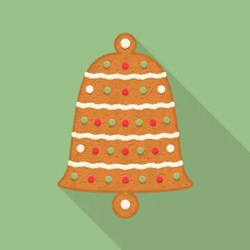 Gingerbread Bell Illustrazione stock