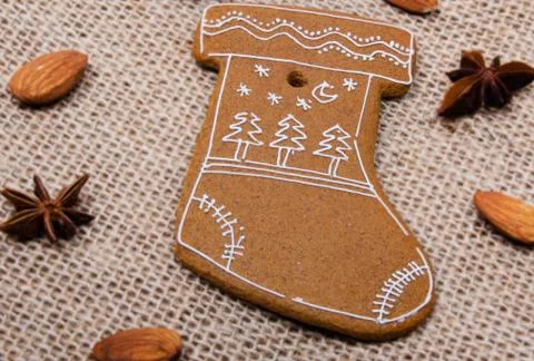 Gingerbread boot Stock Photos
