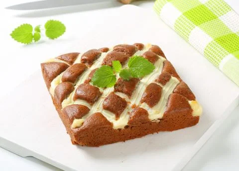 Gingerbread cake with cheese Stock Photos