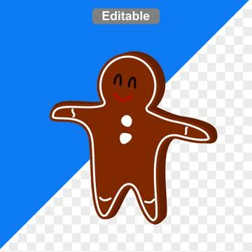 Gingerbread cake at christmas Stock Illustration