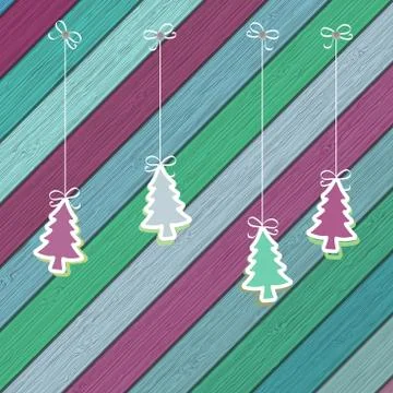 Gingerbread with Christmas tree branches.  + EPS8 Stock-Illustration