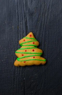 Gingerbread christmas tree Stock Photos