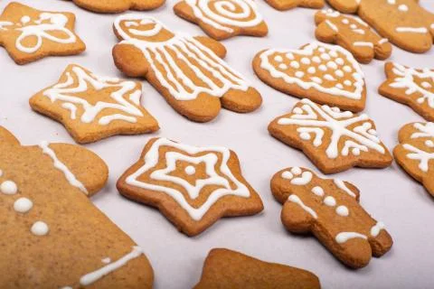 Gingerbread cookie background 写真素材