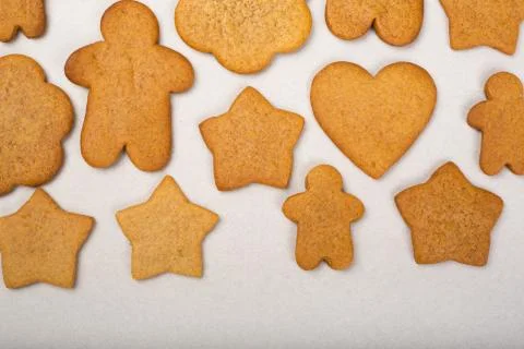 Gingerbread cookie background Stock Photos
