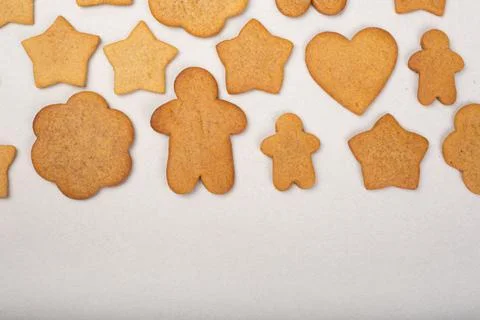 Gingerbread cookie background 写真素材