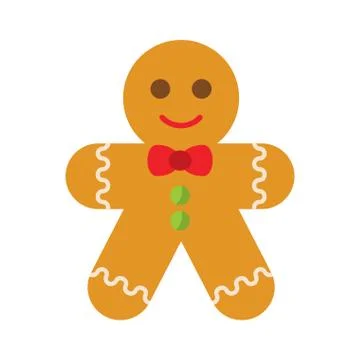 Gingerbread cookie for christmas Stock Illustration