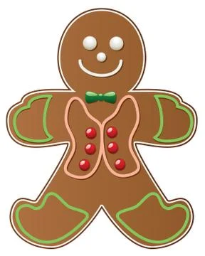 Gingerbread cookie Stock Illustration