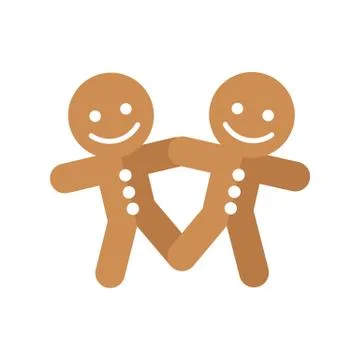 Gingerbread Cookies Friendship Stock Illustration
