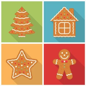 Gingerbread Cookies Illustrazione stock