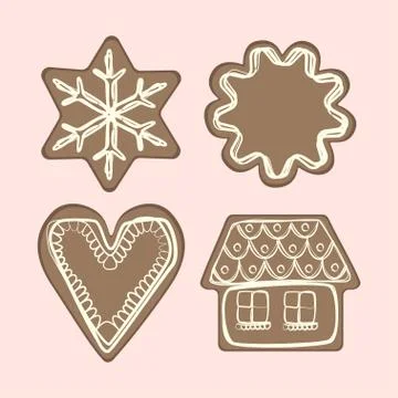 Gingerbread cookies Illustrazione stock