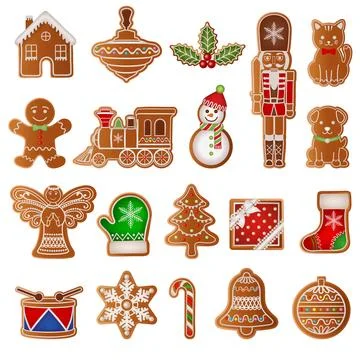 Gingerbread cookies Stock Illustration