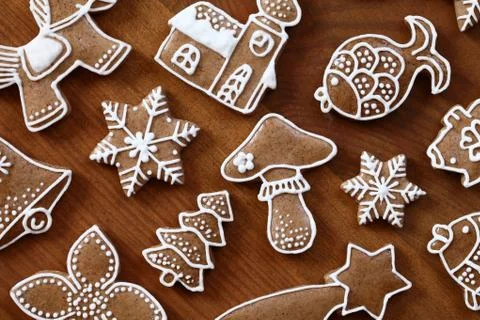 Gingerbread cookies Stock Photos