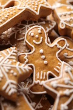Gingerbread cookies Stock Photos
