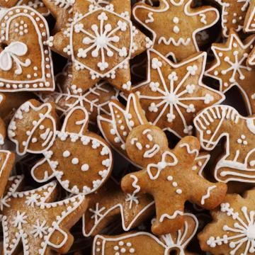 Gingerbread cookies Stock Photos