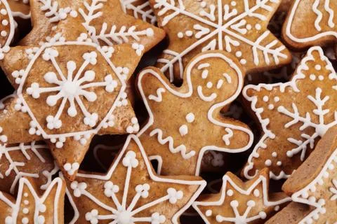 Gingerbread cookies Stock Photos