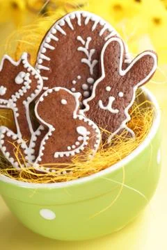 Gingerbread cookies Stock Photos