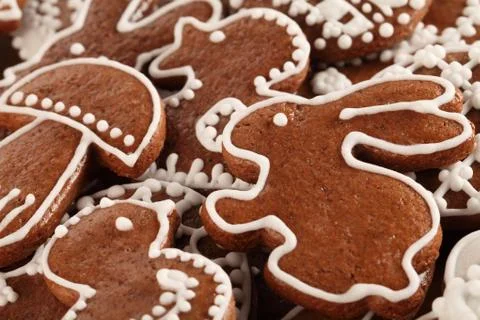 Gingerbread cookies Stock Photos