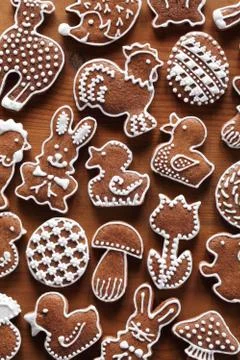 Gingerbread cookies Stock Photos