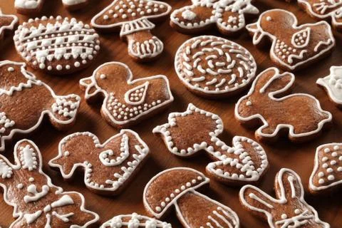 Gingerbread cookies Stock Photos