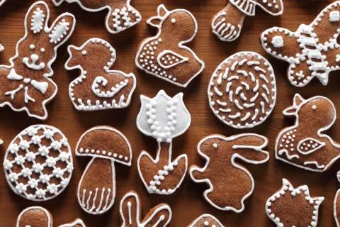 Gingerbread cookies Stock Photos