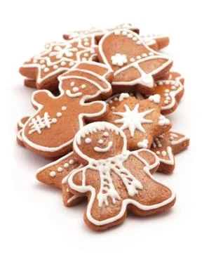 Gingerbread cookies Stock Photos