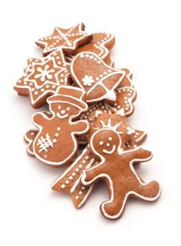 Gingerbread cookies Stock Photos