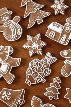 Gingerbread cookies Stock Photos