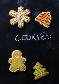 Gingerbread cookies Stock Photos
