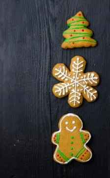 Gingerbread cookies Stock Photos