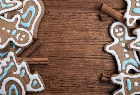 Gingerbread cookies . Stock Photos
