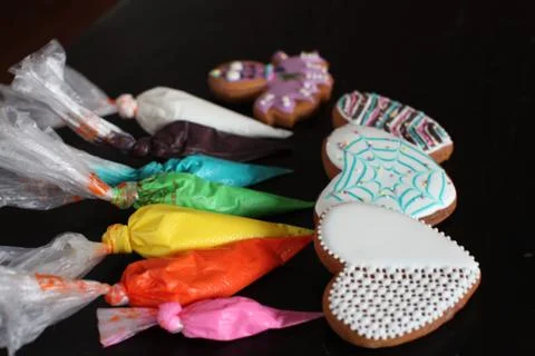 Gingerbread cookies Stock Photos