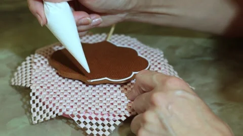 Gingerbread cooking. Stock Footage 165564583