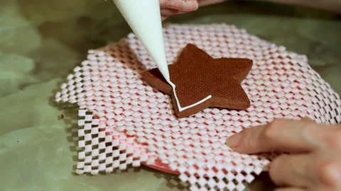 Gingerbread cooking. Stock Footage 165565624