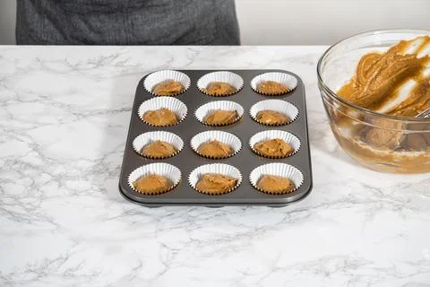Gingerbread cupcakes Stock Photos