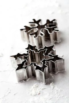 Gingerbread cutters Stock Photos