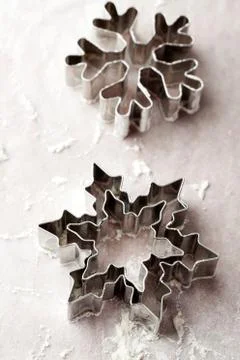 Gingerbread cutters Stock Photos
