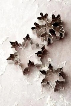 Gingerbread cutters Stock Photos