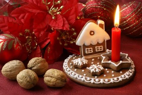 Gingerbread decoration Stock Photos