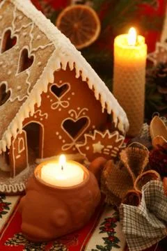 Gingerbread decoration Stock Photos